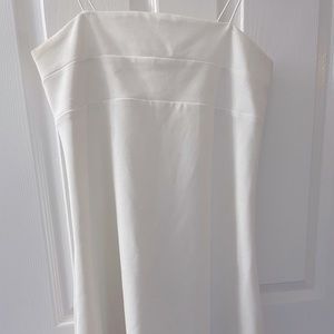 Strappy Back White Mini Dress